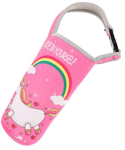 YARNOW Bolsa Térmica Portátil Para Botella De Neopreno Funda Anticaída Con Asa Para Transportar Botellas y Cantimploras Reutilizables Ligera y Práctica Para Uso Diario