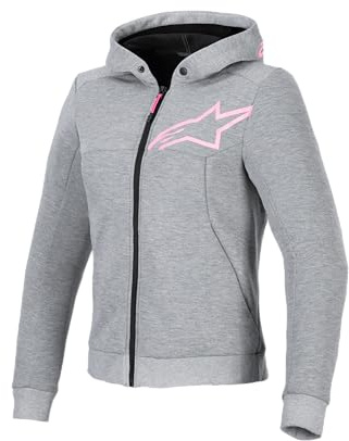Alpinestars Stella Chrome V2 Sport Damen Motorrad Zip Hoodie, grau, M
