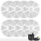 Lot de 8 filtres pour fontaine à chat Philips PAW3210/02, filtre de rechange à charbon actif, triple système de filtration