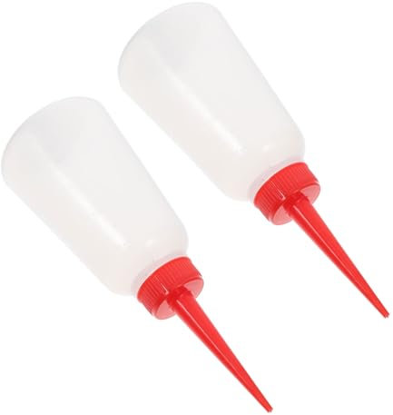 SHINEOFI Motor Oil Dispenser Bottle Set 2pcs Plastic Oiling Can for Car Sewing Machine Oil Ergonomic Design