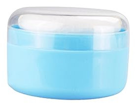 Warmhm 2 Stück Puderquasten Mit Sieb Leerer Kunststoff Puderbehälter Babypuderquaste Für Gleichmäßiges Auftragen Hautfreundlich Für Zuhause Und Unterwegs