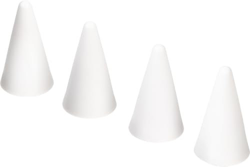 Tucano Ersatzspitze Stylus Stift Pencil für alle Apple iPads seit 2018 4 Stück weiß