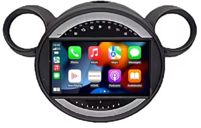 Android 13 Double DIN Pantalla Táctil Inalámbrica para BMW Mini Cooper Countryman R56 R60 2011-2013 con GPS BT DSP Cámara Trasera Enlace de Espejo 9 Pulgadas Audio portátil de Pantalla de Coche(N1 2