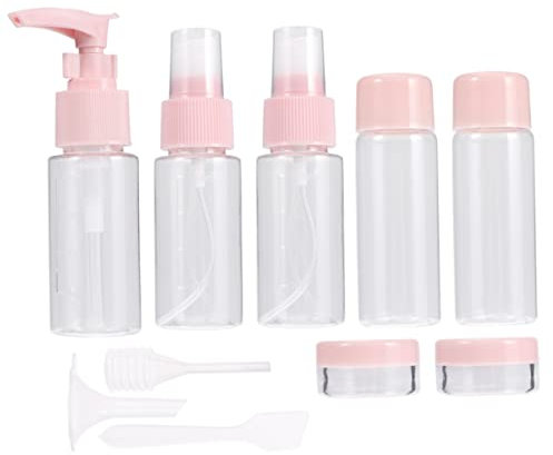 VICASKY Dispensing Bottle Set Toiletry Containers for Travel Miniature Toiletries Travel Bottles Reusable Leakproof for Shampoos Lotion