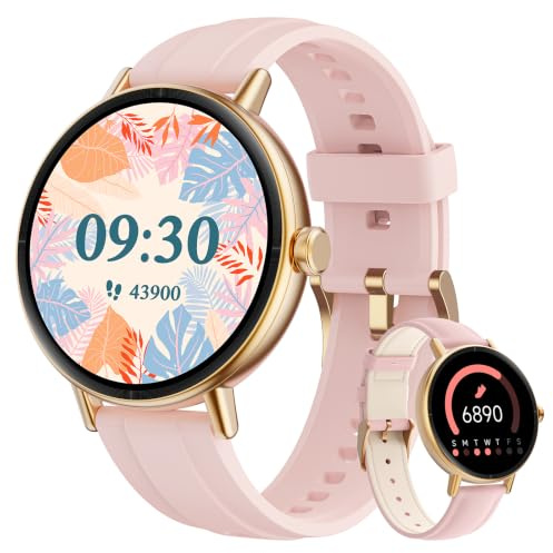 Smart Watch for Women, Answer/Make Call, 1.27 HD Fitness Watch with Heart Rate/Sleep/SpO2/Stress/Calories Monitor, Sports Running Watch for iPhone Samsung Android, 110+ Sport Modes & IP68 Waterproof