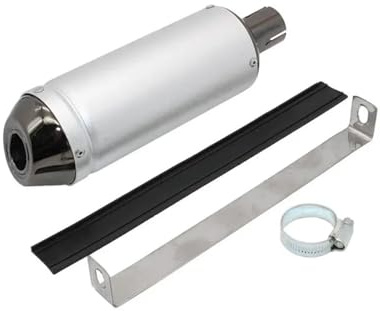 D'échappement Moto Pot d'échappement Universel Moto Tout-Terrain et Mini-Moto pour 125cc/150cc (ZP103), diamètre 28 mm, Compatible Quad et Scooter.