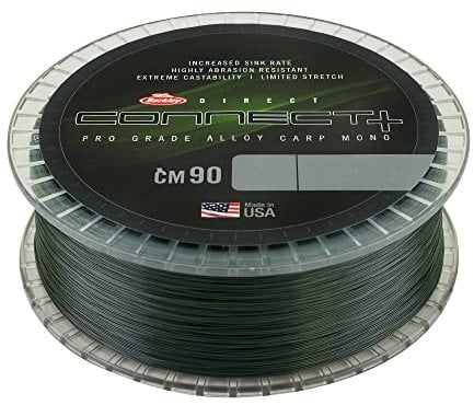Berkley Connect CM90 1200 m grüne monofile Angelschnur – sinkt schnell, superstark ohne Drall – für Karpfen und Waller