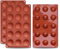 homEdge Molde de silicona semi-esfera pequeño de 15 cavidades, 3 paquetes de moldes para hornear para hacer chocolate, pasteles, gelatinas y mousse de cúpula