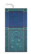 Le Jacquard Francais Strandtuch Holi Saphir 100x200 Baumwolle