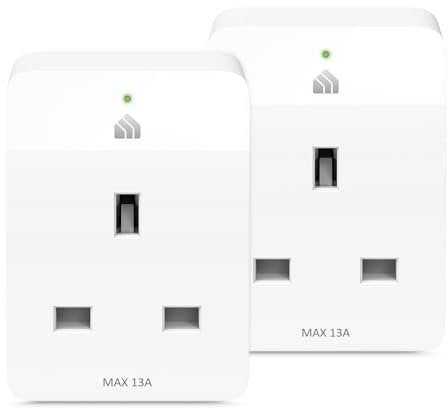 Tapo Kasa Mini Smart Plug, Wi-Fi Outlet, Works with Amazon Alexa (Echo and Echo Dot), Google Home and Samsung SmartThings, Wireless Smart Socket (KP105P2), Certified for Humans Device, Pack of 2