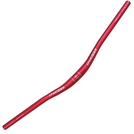 UPANBIKE φ31,8 mm MTB Mountainbike Fahrrad extra langer Lenker 780 mm Riser Bar (780 mm, rot)