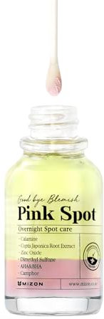 [MIZON] GOOD BYE BLEMISH PINK SPOT (19ml) Korean Skincare - Intensive Pickelbehandlung mit Coptis Japonica & Calamin - AHA+BHA - Beruhigende Pflege für empfindliche Haut