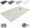 Plato de Ducha Resina Extraplano outletaseo – Todas las medidas disponibles - Antideslizante Textura Pizarra - Incluye Válvula desagüe+Rejilla (160x90, Beige RAL 1172)