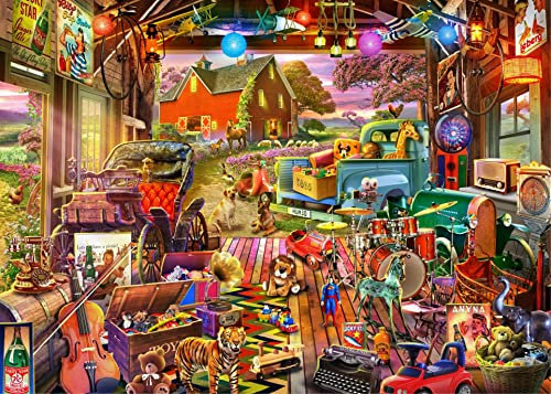 Brain Tree - Farm's Haul 1000 Piece Puzzle for Adults: With Droplet Technology for Anti Glare & Soft Touch