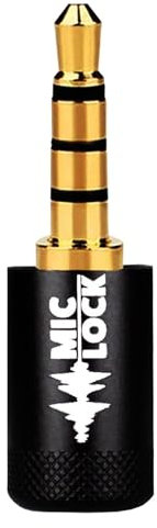 Mic-Lock Metallische Farben, 3,5 mm, Schwarz (einzeln, schwarz)