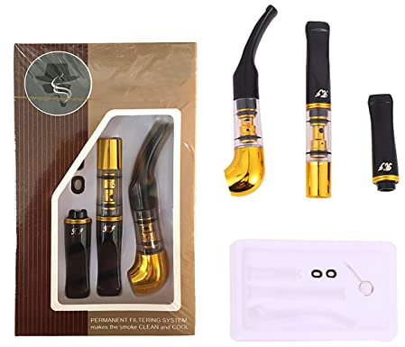 Porte-cigarette, Filtre à Goudron, Cigarette Filtre à Tabac à Fumée, 3 Pièces Porte-filtre à Cigarette, pour Hommes Filtre Porte-Cigarette Filtre à Goudron de Fumée Porte-Cigarette