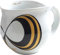Jumbotasse Colani Kaffeetasse XXL Tasse Jumbobecher Porzellan Colani Capriole 600ml (Schwarz/Gold)