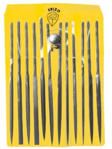 Erizo LAE12B Estuche de 12 limas de aguja basta