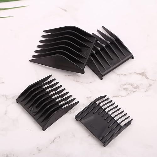 VLIZO 4 Teile/Satz Barber Universal Haarschneidemaschine Limit Kamm Ersatz Schneidführung Kämme Kompatibel mit Moser 1400 Serie G1202 3mm 6mm 9mm 12mm