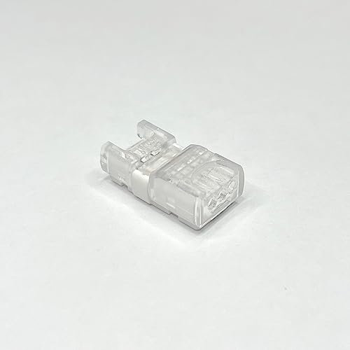 INVISIBLE LED-Verbinder, 2-polig, 8 mm breit, Rund auf Strip, weiß