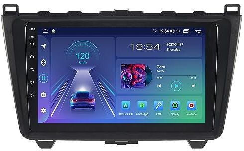 ACAVICA 2+32GB 9 Zoll Android 12 Autoradio für Mazda 6 GH1 GH2 2007-2013 Touchscreen GPS Navigator Autoradio Stereo mit Wireless Carplay Bluetooth WiFi DSP USB FM Lenkradsteuerung