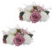 Künstlicher Blumenstrauss Hochzeitsdeko Tisch - 2 Pcs Künstliche Rose Blume Ball Staubiges Violett Gefälschte Blume Deko Blumengesteck Hochzeit Blumen Sträuße für Mittelstück Party Valentinstag