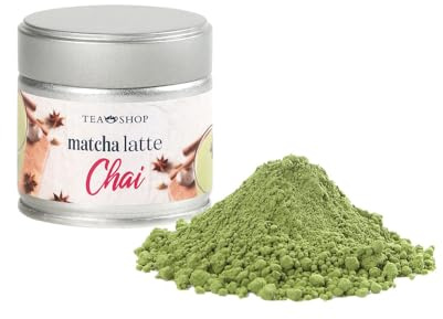 TEA SHOP - Matcha Latte Chai 30g - Té verde con especias, aromatizado con sabor a canela y vainilla