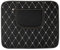 THOMIX 2 Stück Auto Rücksitz Anti Kick Pad für Mini Countryman One/Cooper/Cooper S, Wasserdicht Leder Rückenlehne Anti-Kick Pads Autositz Rückenlehnenschutz Mit Taschen,Short-Black