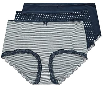 Ulla Popken Damen Panty Nachtblau 42+
