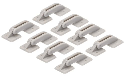 sourcing map Lot de 8 charnières réglables de 3,3 cm x 0,9 cm pour modèles d'avion RC