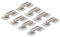 sourcing map Lot de 8 charnières réglables de 3,3 cm x 0,9 cm pour modèles d'avion RC