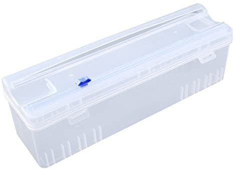 Household Reusable Plastic Wrap Dispenser with Cutter Adjustable Cling Film Cutter Supplies Healthy Cling Film Dispenser with Cutter Commercial