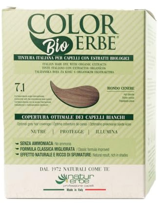 Colorerbe Färbefarbe Kräuter Bio Aschblond (7.1)
