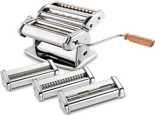 Imperia La Fabbrica della Pasta Gourmet. Set regalo. Macchina per la pasta con accessori Made in Italy. Sfogliatrice manuale e tagliapasta per trenette, tagliolini, fettuccine, lasagnette, pappardelle