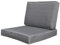 Calma Lux® Kissen Set für Rückenlehne Sitz, Sitzkissen Outdoor Sitzpolster Gartenstuhl, Sitzauflage Rattansessel, Outdoor, Auflage, Palettenkissen, Sitzkissen, Rattanmöbel (Dunkelgrau, 65 * 65 * 10)