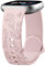 Vancle für Fitbit Versa 4 Armband/Fitbit Versa 3 Armband/Fitbit Sense 2 Armband/Fitbit Sense für Damen Herren, Silikon Armbänder Floral Gravierte Uhrenarmband, Wasserdichtes Sport Ersatzarmband