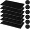 GBACHOOSE 6 Stück Barmatte 30x15 cm, Abtropfmatte mit 6 Untersetzer, Bar Matte, Abtropfmatte Silikon, Tamper Matte für Bar, Club, Cafes, Restaurants, Küche