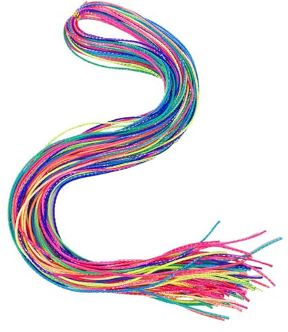 GXGM 60 Stück haarsträhnen kinder, bunte haarsträhnen kinder, kinder haarschmuck, dreads zum einflechten, haarschmuck mädchen, glitzer haarsträhnen, haarsträhnen zum einklipsen