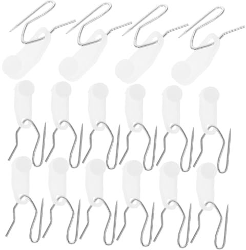 QUMIIRITY Set Da 80 Ganci Per Tende Da Doccia Ganci Per Tende Ganci in Plastica Per Tende Da Doccia Da Bagno Facili Da Installare Design Moderno