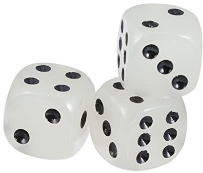 QUMIIRITY 16mm Acryl Würfel 10 Stück 6-seitig Leuchtend Bunte Spielwürfel Für Kinder Lehrmittel Und Party