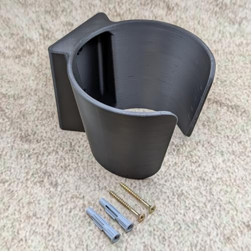 ULEIVA Staubsauger Wandhalter kompatibel mit Makita DCL Akku Sauger Universal Wand Halterung Schwarz incl. Befestigungssatz