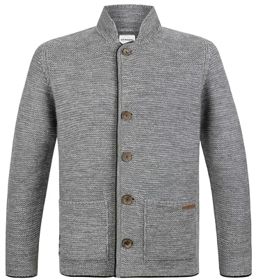 Stockerpoint Strickjacke Nicolo I Größe 46-60 I Herren Trachtenjacke im klassischen Design mit Stehkragen & Trachtenknöpfen I Bequem & warm I Perfekt für Trachten & Festlichkeiten