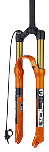 HSIRYAOHD Fourche à suspension FedergabelBike VTT 26/27,5/29 Fourche avant VTT Voyage 120 mm Alliage d'aluminium Fourche avant Manuel/Verrouillage à distance QR 9 mm Droite/conique Tu