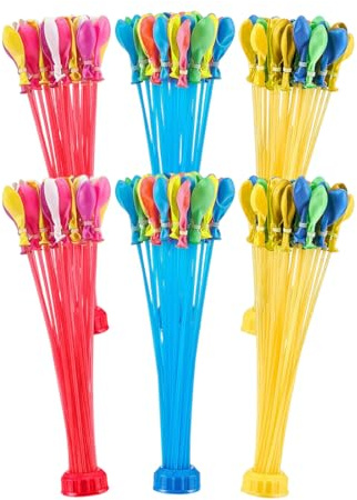 OHREN 222 pezzi Bombe d'acqua autosigillante e riutilizzabili,riempimento rapido in 60 secondi,adatto per gavettoni,giochi mare e palline che si gonfiano adulti e bambini (Colorati)