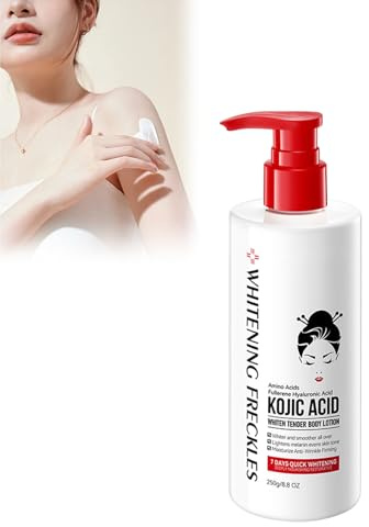 Kojic Acid Body Lotion, Kojisäure Aufhellende Körperlotion, Strahlend Weiße & Hydratisierte Haut – Intensivpflege mit Aufhellender Wirkung