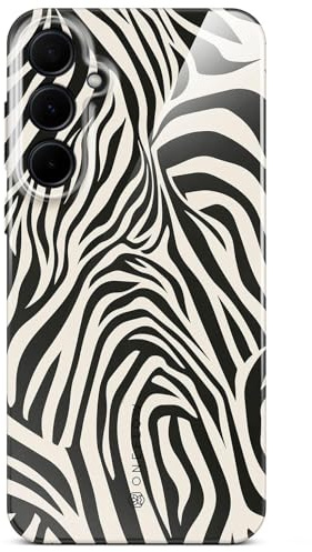 ONEFLOW Wild Cover für Samsung Galaxy A35 5G Hülle mit Animal Print, Designer Case Handy Schutzhülle mit Kameraschutz, Tiere Muster Hardcase dünne Handyhülle, Electric Zebra