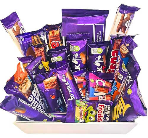 Benerry Chocolate Gift Box Hamper - 21 Treats Gift for Any Occasion - Dairy Milk Style Sweet Box of Chocolates