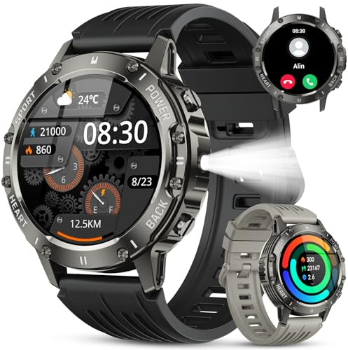 Smartwatch Uomo Donna Orologio Fitness: Bluetooth Risposta Vivavoce Impermeabil Smart Watch Digitale Per Android iPhone Samsung Compatibile con Contapassi Monitoraggio del Sonno Frequenza Cardiaca