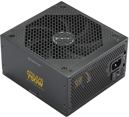 UNYKAch ATX-Netzteil ATILIUS 3.1, 750 W, Gold, Cybenetics Gold-Zertifizierung, ATX 3.1- und PCIe 5.1-Standards, DC-DC-Umwandlungssystem, Resonante LLC Topologie