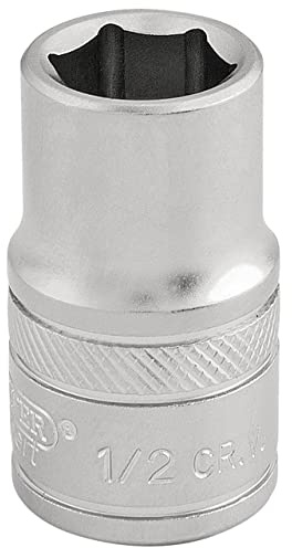 Draper 16626 1/2-Inch Square Drive Micro Satin Chrome Imperial Socket, 1/2-Inch Size , Blue